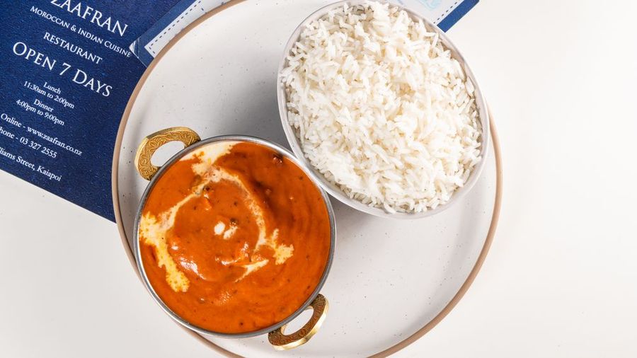 Butter Chicken with basmati rice